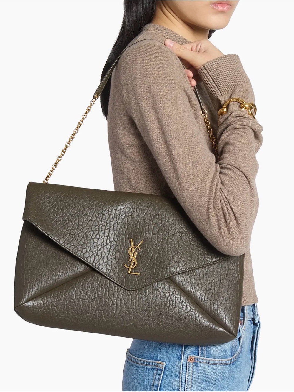 Ysl Cassandra envelope bag with chain